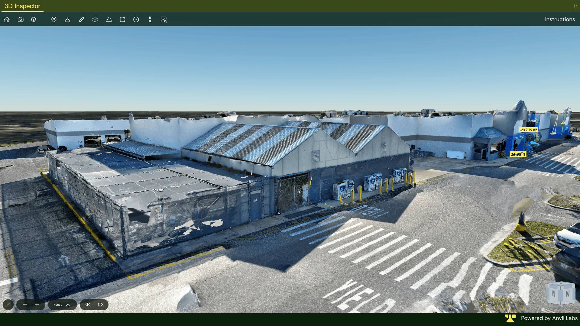 Anvil Labs workspace with a simple layout